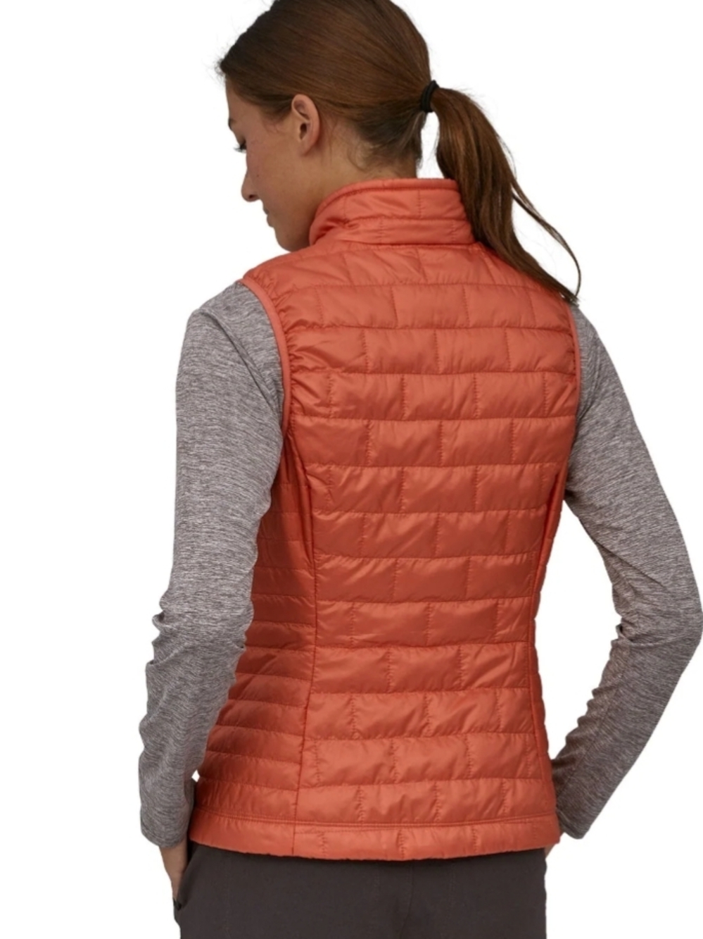 Patagonia Nano Puff Quilted Vest in Burnt Orange